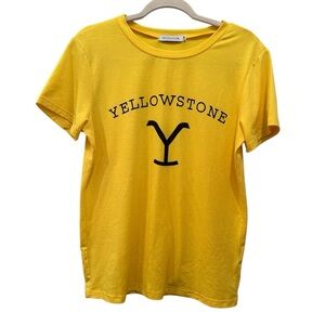 Women’s Yellowstone Graphic Spellout Dutton Ranch Western Tee Sz M